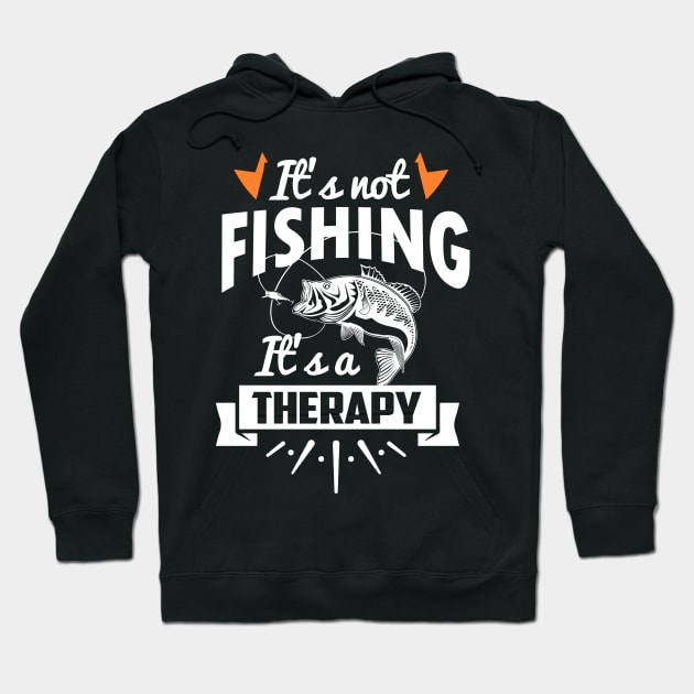 Fishing Therapy Hoodie by Imutobi